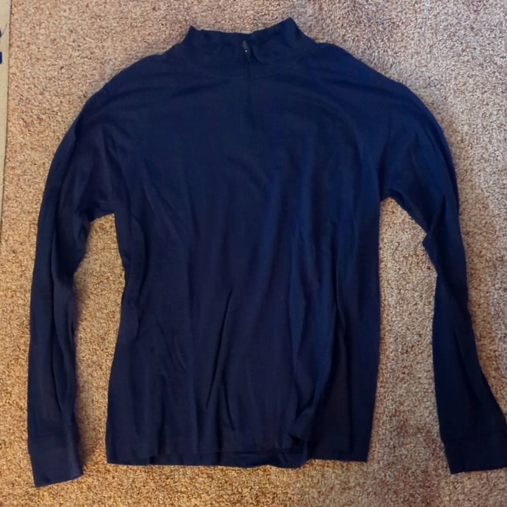 Fabletics Navy Running Quarter Zip - image 1